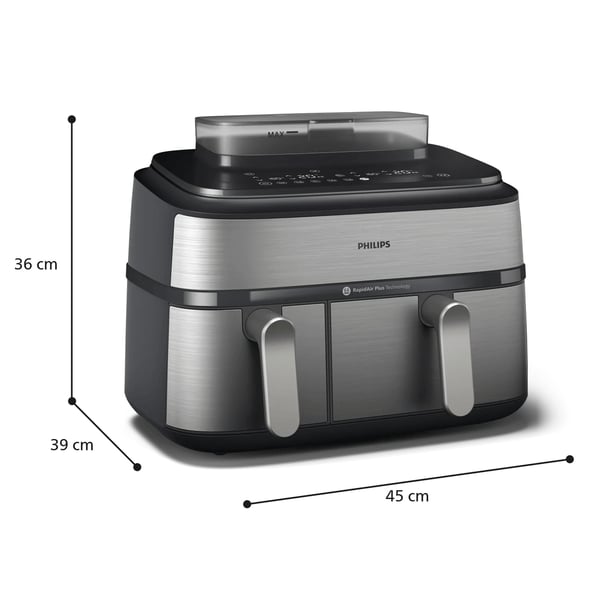 Philips 5000 series Airfryer Dual Basket höyryllä