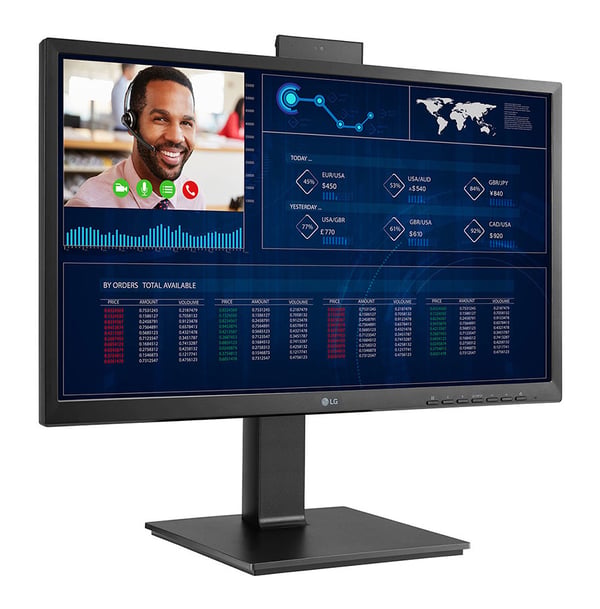 LG 24CQ651I-6P All-in-One PC Intel® Celeron® J4105 61 cm (24") 1920 x 1080 pixel All-in-One thin client 4 GB DDR4-SDRAM 16 GB HDD Wi-Fi 4 (802.11n) Hvid