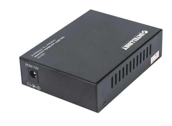 Intellinet 508193 netværksomformer til medie 10000 Mbit/s Sort