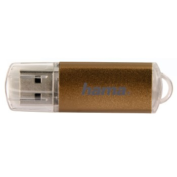 Hama 32GB Laeta USB-muisti USB A-tyyppi 2.0 Ruskea, Läpinäkyvä