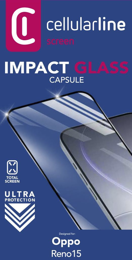 Cellularline Impact Glass Capsule Universal