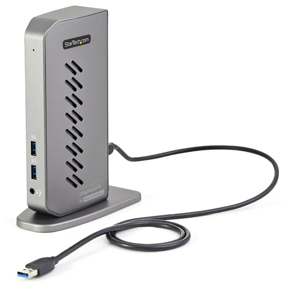StarTech.com USB-C USB-A-docka - Hybrid Universal USB 3.0-dockningsstation för USB-C- eller USB-A-bärbar dator