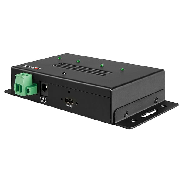 Lindy 43094 keskitin USB 3.2 Gen 2 (3.1 Gen 2) Type-C 10000 Mbit/s Musta