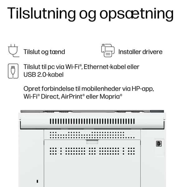 HP LaserJet M248dw Multifunction Sort og hvid Printer