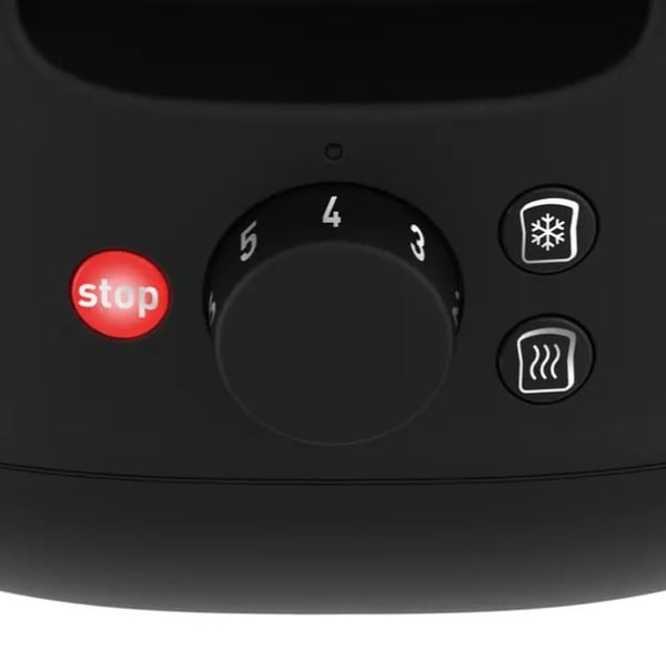 Moulinex LT340811 brødrister 6 2 skive(r) Sort, Rustfrit stål