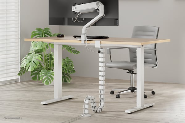 Neomounts ADS06-131WH kabelorganisator Skrivebord Kabelguide Hvid 1 stk