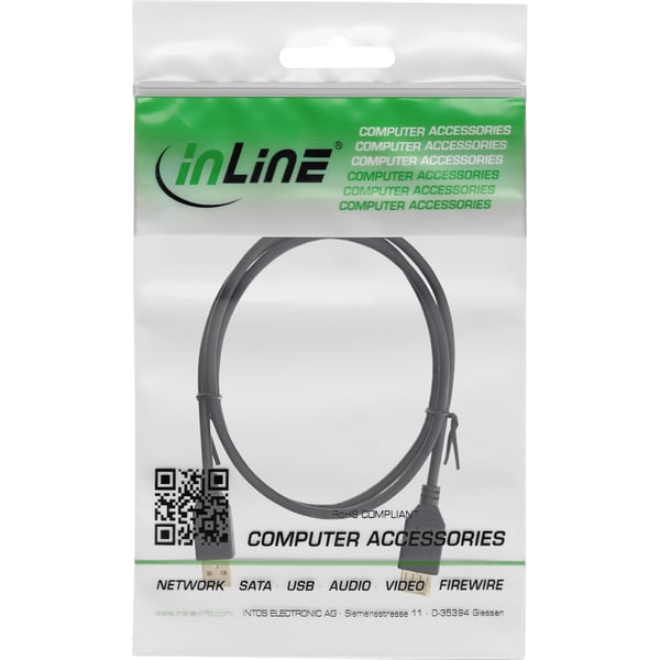 InLine 34650S USB-kaapeli 0,5 m USB A 0,48 Gbit/s Musta