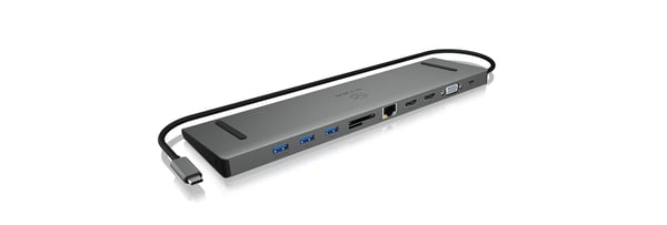 ICY BOX IB-DK2106-C Kabel USB 3.2 Gen 1 (3.1 Gen 1) Type-C Antracit, Svart