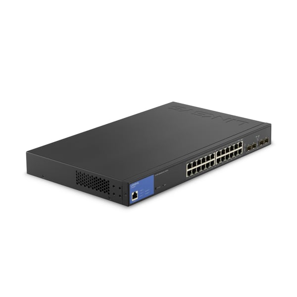 Linksys 24-portars administrerad Gigabit-witch med 4 x 1Gb SFP-platser för upplänk