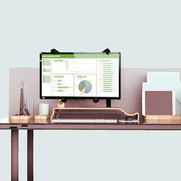 Techly ICA-LCD VESA-M100 68,6 cm (27") Pæl Sort