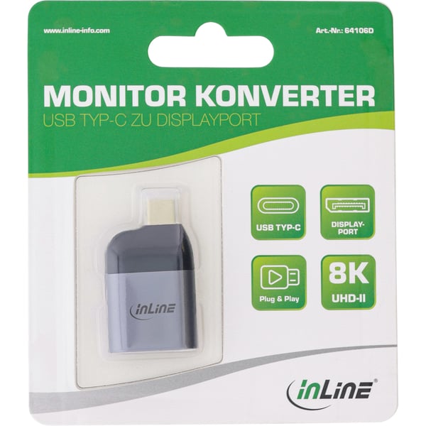 InLine 64106D videokabeladapter Grå