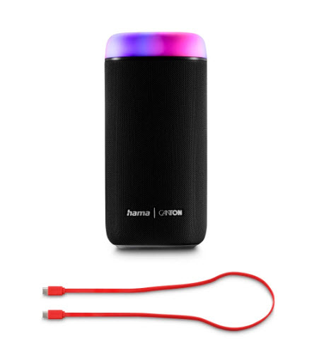 Hama Glow Pro Bärbar stereohögtalare Svart 30 W