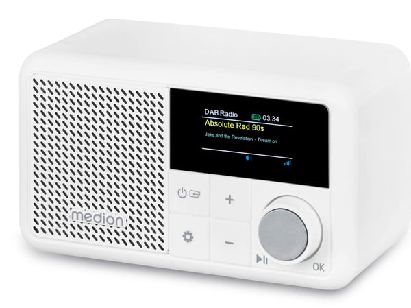 MEDION LIFE S66822 Tragbares Kannettava Digitaalinen Valkoinen