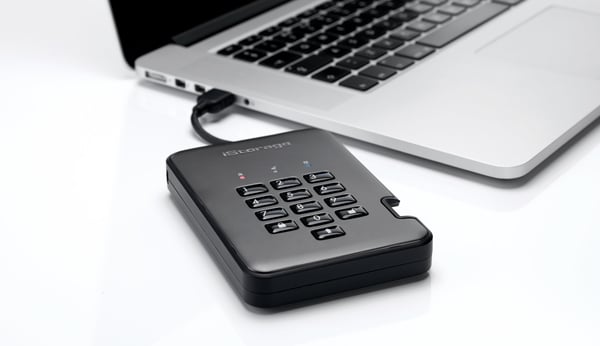 iStorage diskAshur PRO2 ulkoinen kovalevy 5 TB 5400 RPM 2.5" USB A-tyyppi 3.2 Gen 1 (3.1 Gen 1) Musta