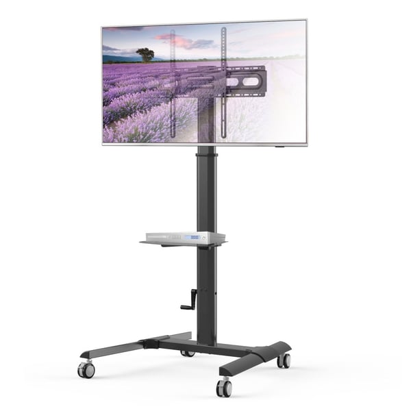 Techly ICA-TR228 multimedie vogn & stand Sort Fladt panel Multimedie kurv