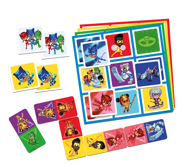Tactic Peppa Pig PJ Masks 3 in 1 Lotto, Domino, Memo