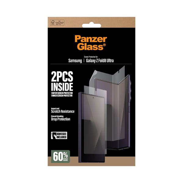 PanzerGlass ® Sub Skærmbeskyttelse & Main Film Skærmbeskyttelse Samsung Galaxy Z Fold8 Ultra