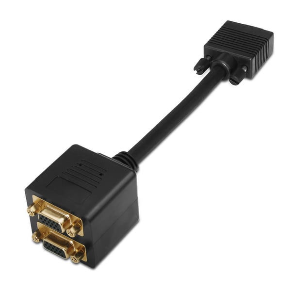 AISENS A113-0080 kabel kønsskifter D-sub HDB15 2x D-sub HDB15 Sort
