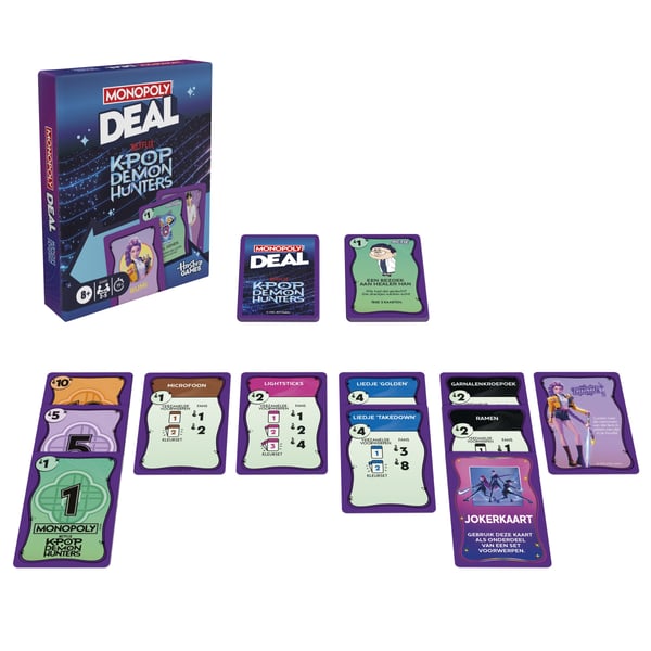 Hasbro Monopoly Deal KPop Demon Hunters