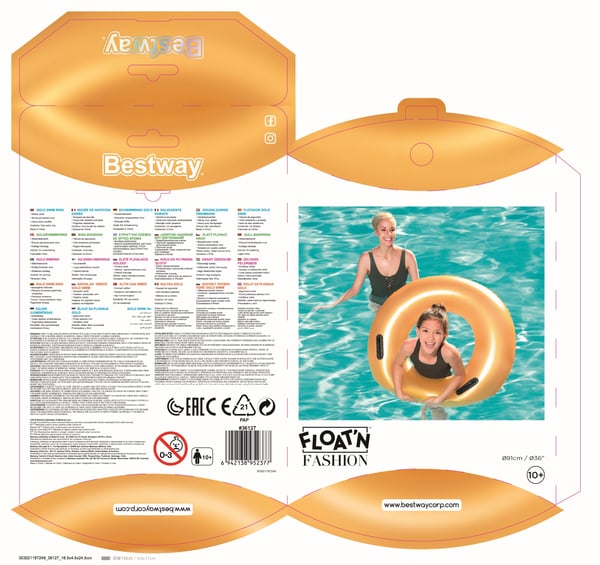 Bestway 36127 pool og strand flyder Guld Svømmering