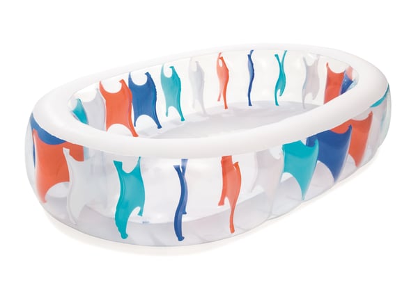 Bestway 54066 swimmingpool til over jorden Oppustelig pool Oval 542 L Flerfarvet