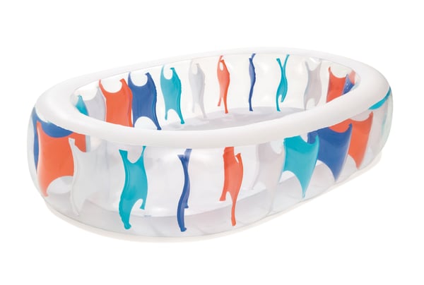 Bestway 54066 swimmingpool til over jorden Oppustelig pool Oval 542 L Flerfarvet
