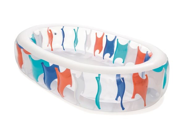 Bestway 54066 swimmingpool til over jorden Oppustelig pool Oval 542 L Flerfarvet