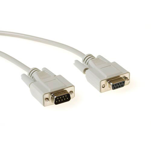 ACT Serial printercable 9-pin D-sub male - 9-pin D-sub female 3 m seriella kablar Elfenben 9 pin D-sub male 9 pin D-sub female