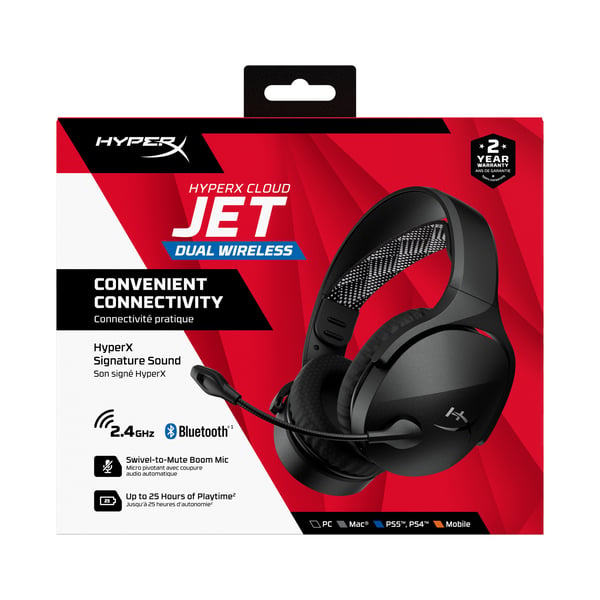 HyperX Cloud Jet – langattomat pelikuulokkeet (musta)