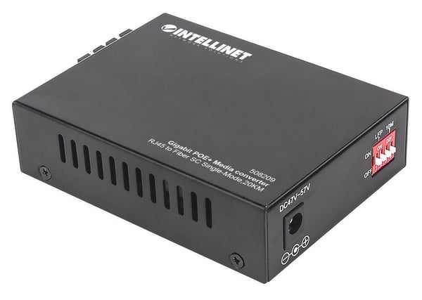 Intellinet 508209 netværksomformer til medie 1000 Mbit/s 1310 nm Enkeltilstand Sort