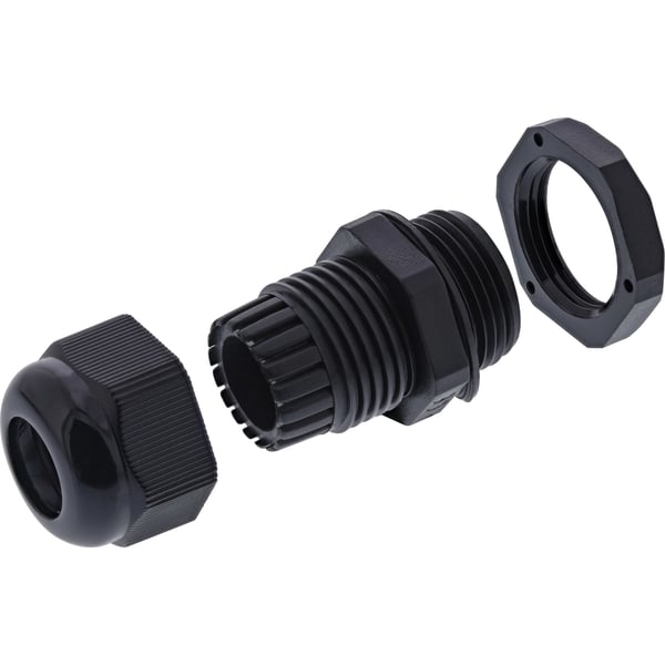 InLine 44010B buntband Neopren, Nylon Svart 10 styck