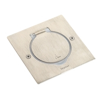 Legrand DECKELSATZ 1X2MOD INOX QUAD / LEGRAN 089700 86X86MM IP44 089700