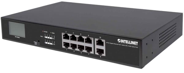 Intellinet 561303 netværksswitch Gigabit Ethernet (10/100/1000) Strøm over Ethernet (PoE) Sort