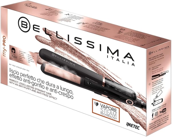Bellissima My Pro Steam B28 100 Suoristusrauta Höyry Musta 1,8 m