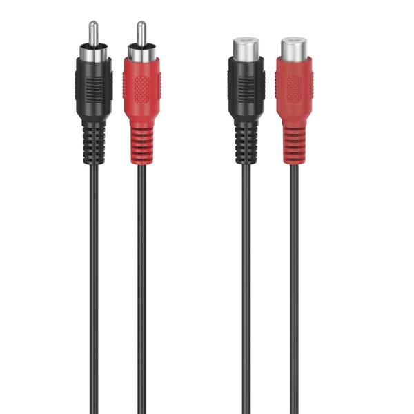 Hama 00305035 lydkabel 5 m 2 x RCA Sort