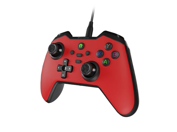 GENESIS Mangan 300 Red Röd USB Spelplatta Analog / Digital Android, Nintendo Switch, PC