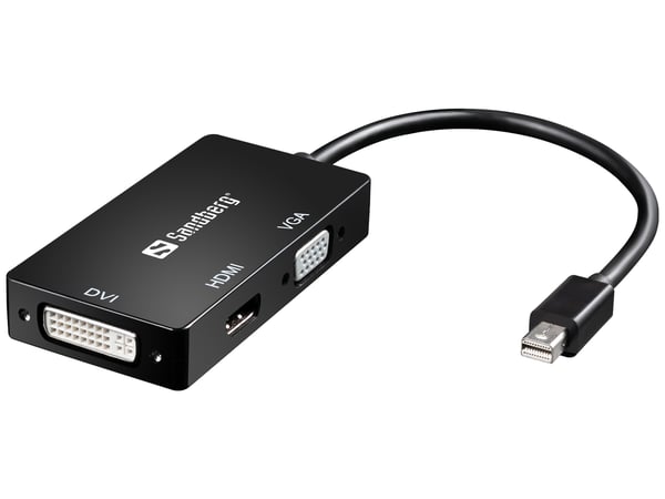 Sandberg Adapter MiniDP>HDMI+DVI+VGA Sandberg Adapter MiniDP>HDMI+DVI+VGA