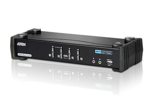 ATEN USB DVI Dual Link/Audio KVMP™-switch med 4 portar