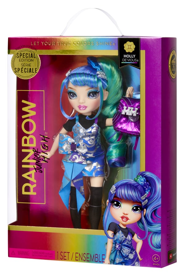 Rainbow High Junior High Special Edition Doll- Holly De'Vious (Blue)