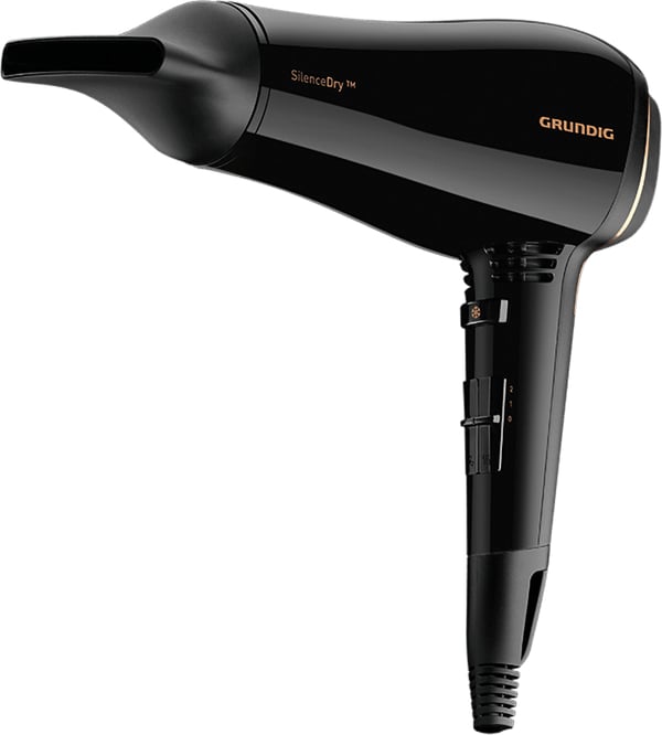 Grundig HD 9680 hårfön 1650 W Svart, Koppar