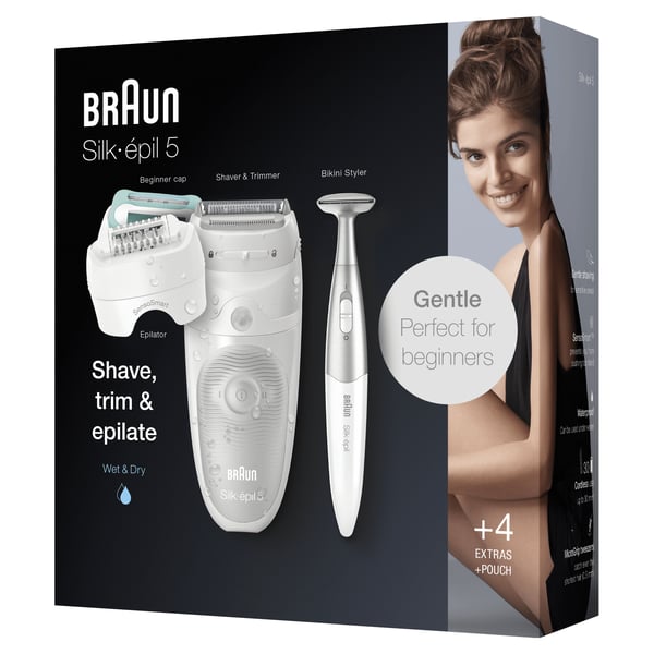 Braun Silk-épil 5 81770432 epilatorer 28 pincetter Vit