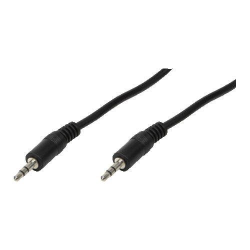LogiLink 3.5mm - 3.5mm, 2m audiokaapeli Musta