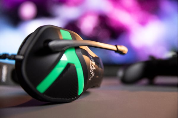 Konix 61881110850 hörlur och headset Kabel Huvudband Spela Svart, Grön