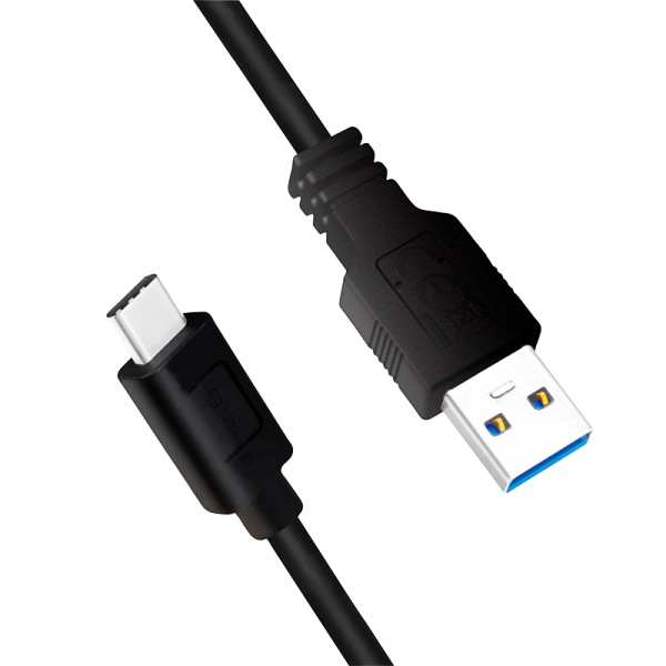 LogiLink CU0170 USB-kabel USB 3.2 Gen 1 (3.1 Gen 1) 2 m USB A USB C 5 Gbit/sek. Sort