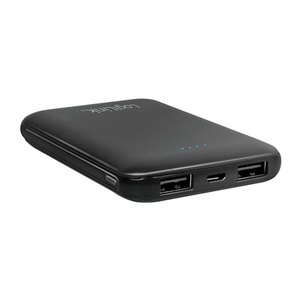 LogiLink PA0202 powerbank Lithium polymer (LiPo) 5000 mAh Sort
