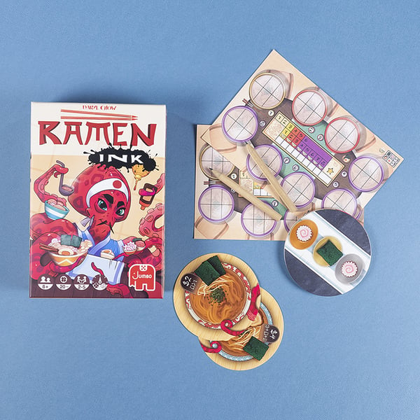 Jumbo Ramen Ink Ramen Ink Dice Game Korttipeli Tuuripeli