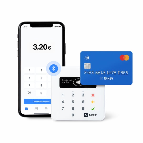 SumUp Air smartcard læser Indendørs/udendørs Bluetooth Hvid