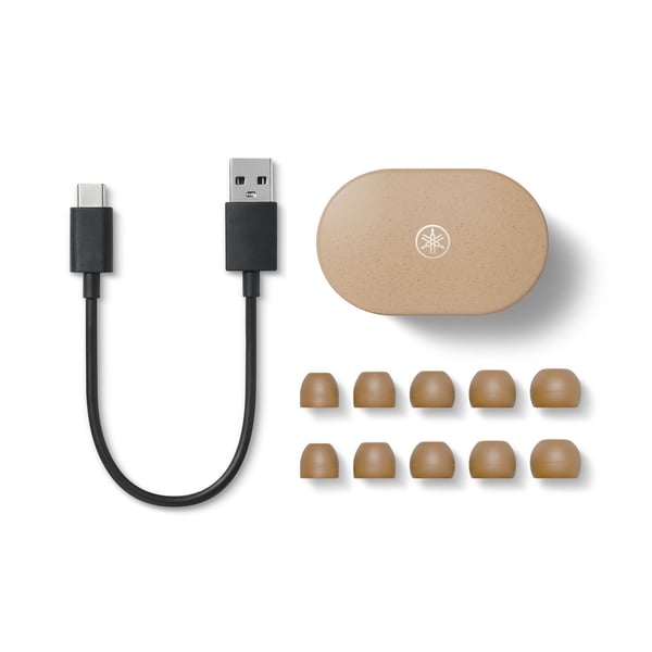 Yamaha TW-E7B Headset True Wireless Stereo (TWS) I öra Samtal/musik Bluetooth Beige