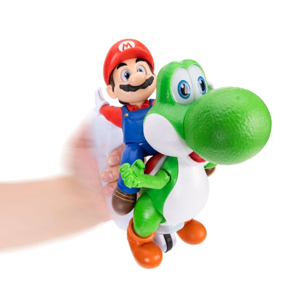 Super Mario The Galaxy Movie Mario Riding Yoshi 8"