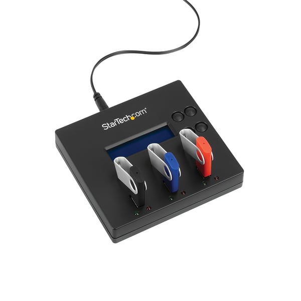 StarTech.com 1:2 Fristående USB 2.0 USB-minnesduplicerare och -raderare